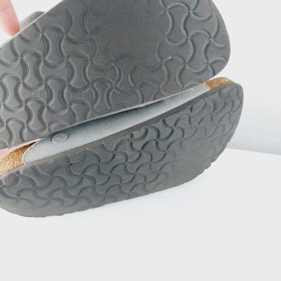 Birkenstock Women's Grey Arizona Vegan Textile Slip-On Slide Sandals Size US 9 - Picture 9 of 13